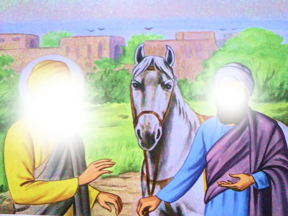 Bhai Lehna Ji meets Guru Nanak Dev Ji