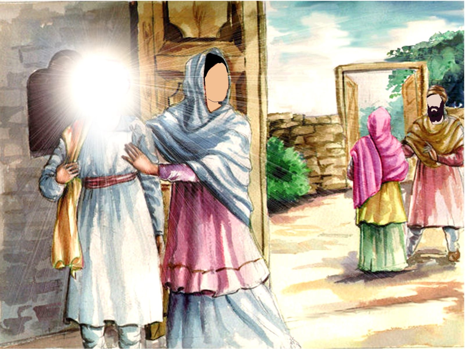 Guru Nanak Dev Ji and Bebe Nanaki Ji