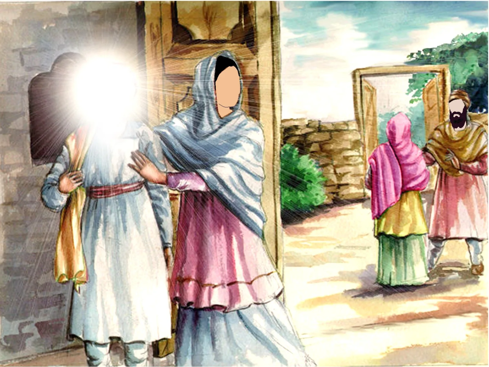 Guru Nanak Dev Ji and Bebe Nanaki Ji
