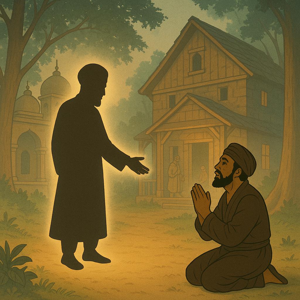 Guru Nanak Dev Ji with Sajjan