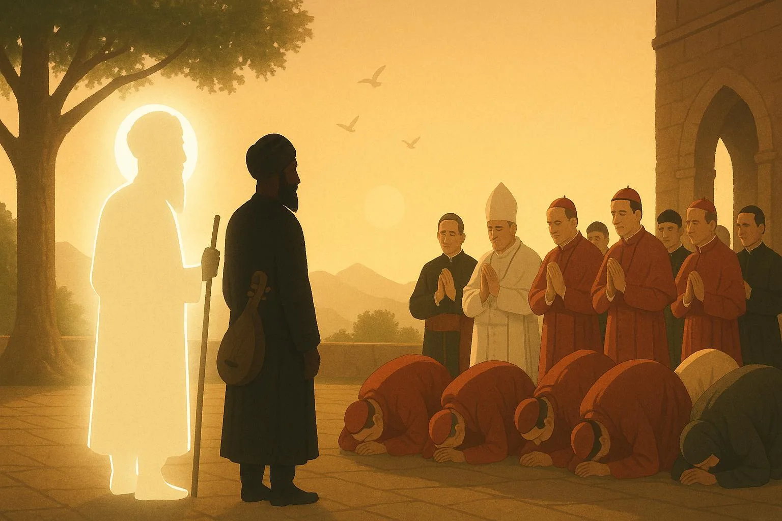 Guru Nanak Dev Ji visiting Rome in 1518