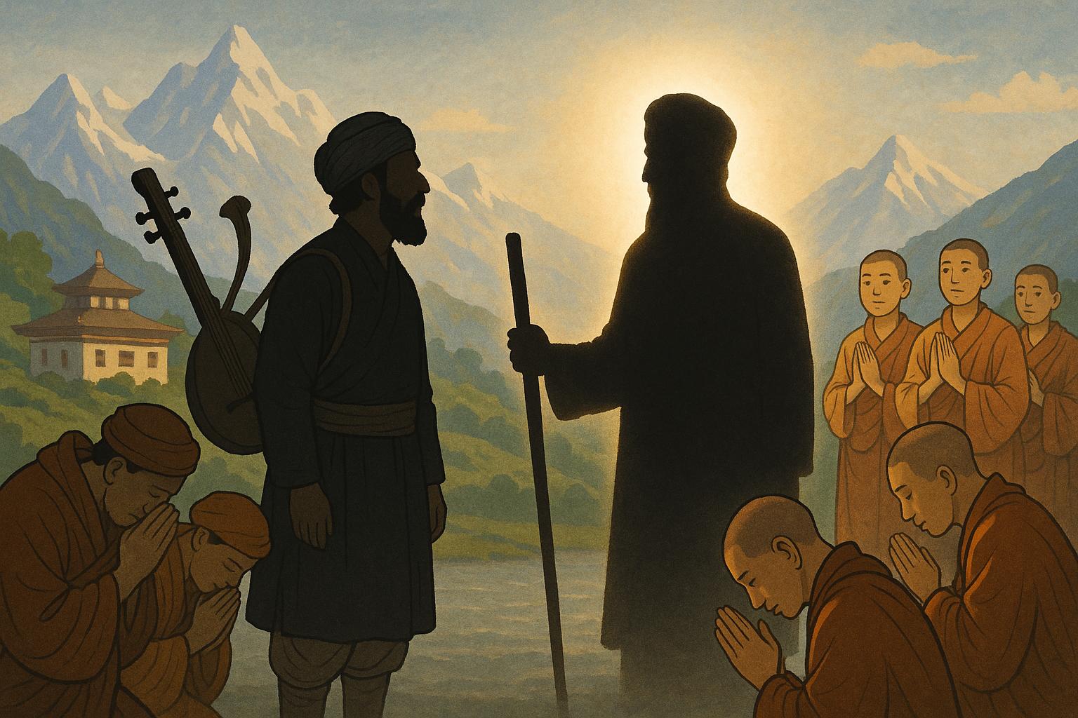 Guru Nanak Dev Ji in Sikkim, Tibet