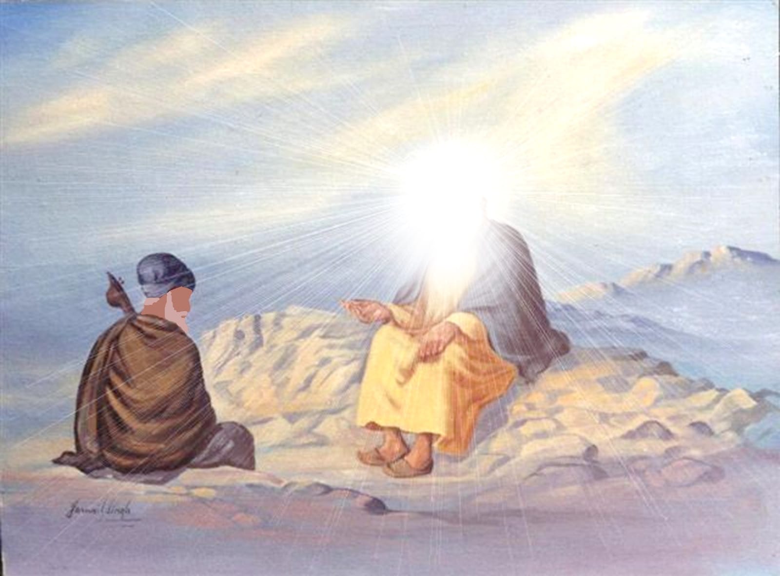 Guru Nanak Dev Ji with Bhai Mardana Ji