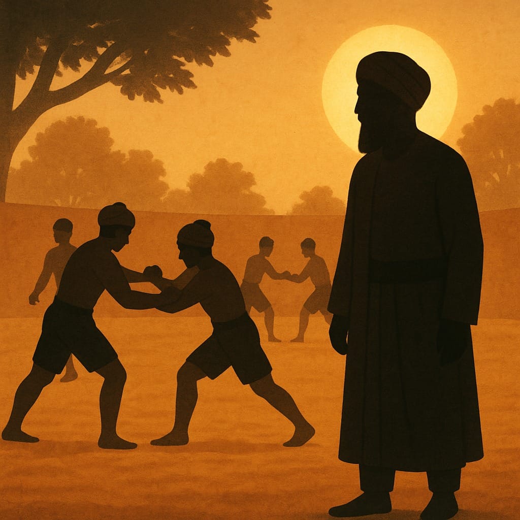 Mal Akhara wrestling arena organized by Guru Angad Dev Ji encouraging physical activity