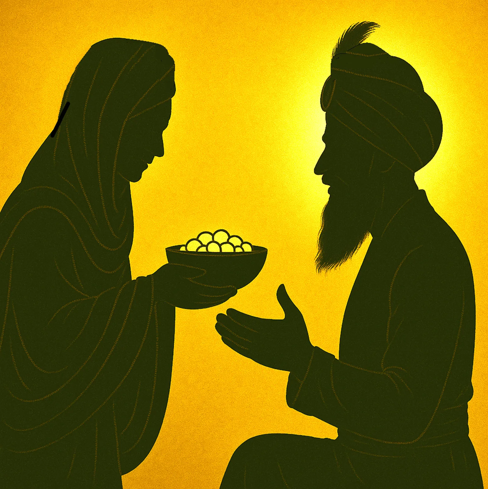 Mata Ji giving Pataase for Amrit Sanchaar