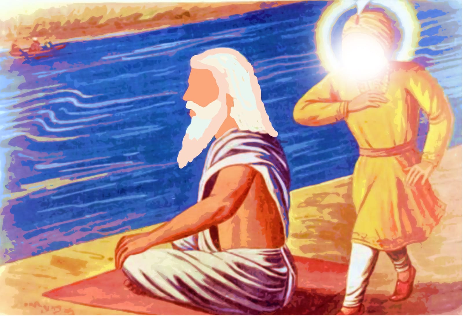 Mata Ji giving Pataase for Amrit Sanchaar