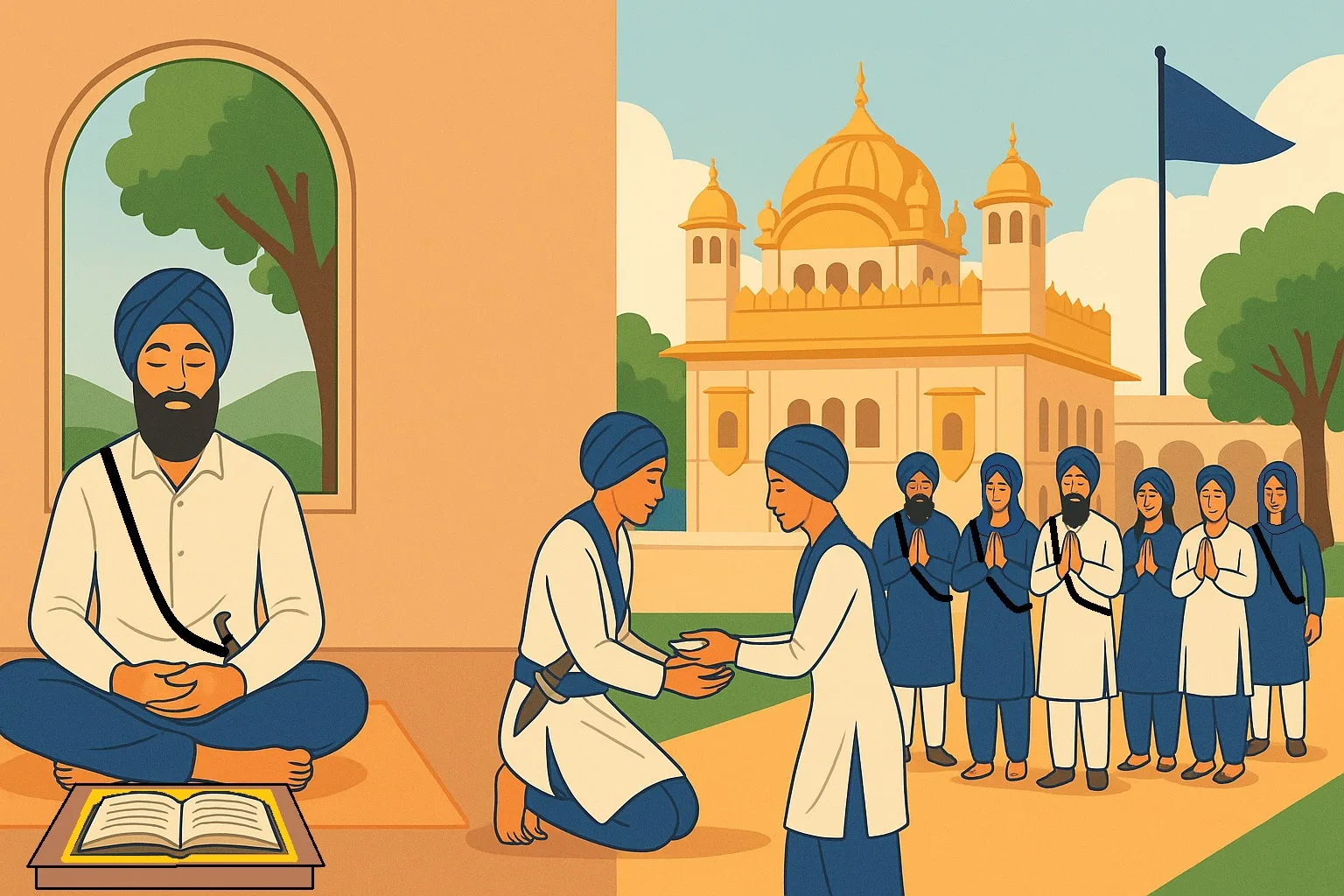 A Sikh has two parts to their life Individual Shakshi and community based Panthic