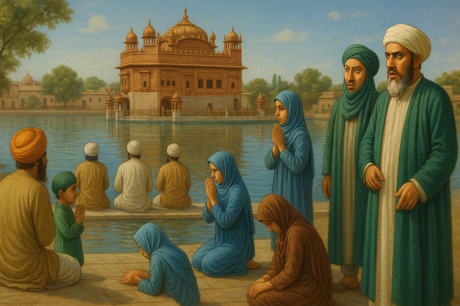 Egotistical intolerant Muslim clerics shocked to see Muslims becoming devotees of Guru Arjan Dev Ji