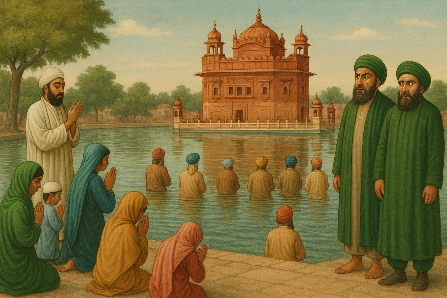 Egotistical intolerant Muslim clerics shocked to see Muslims becoming devotees of Guru Arjan Dev Ji