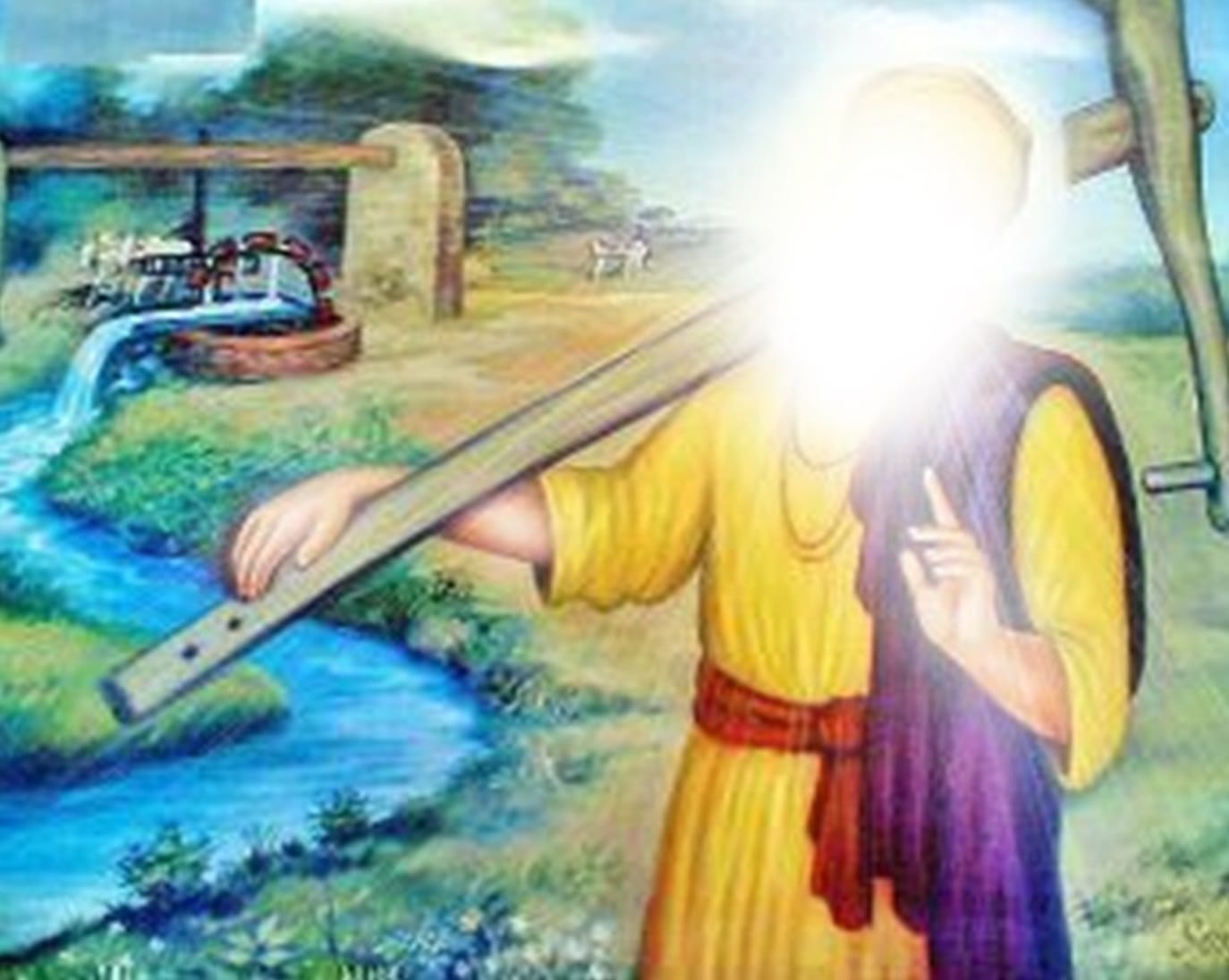 Guru Nanak Dev Ji doing farming