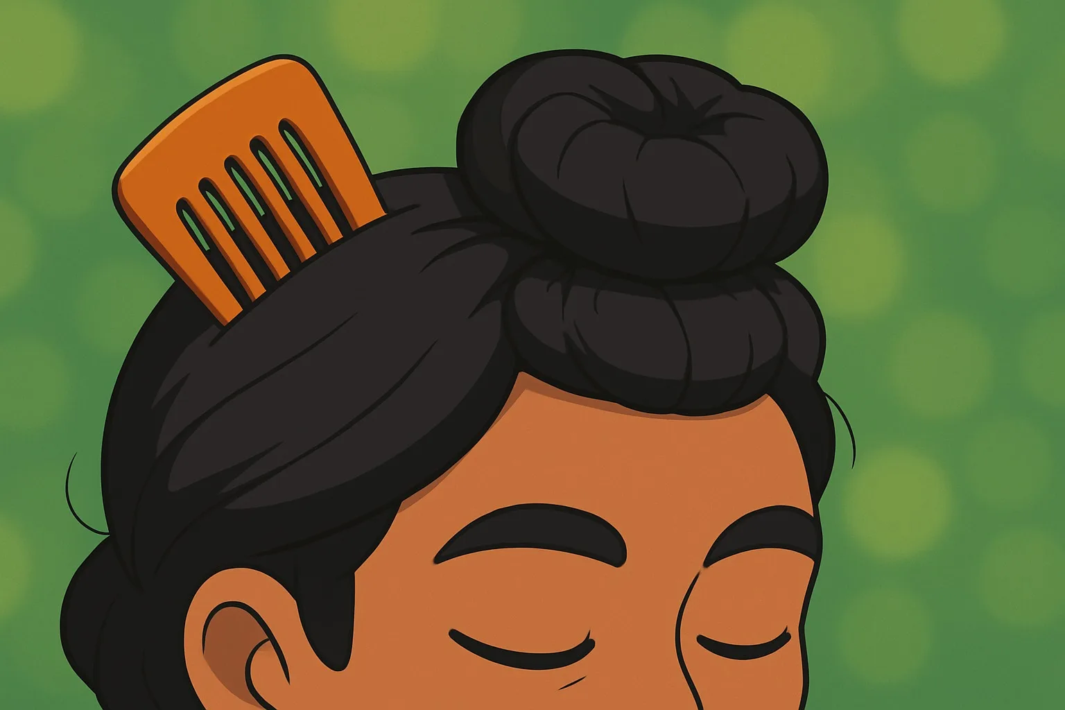 Kangha a wooden comb one of the Panj Kakkaar 5 Ks that is kept tucked in the hair knot on the head