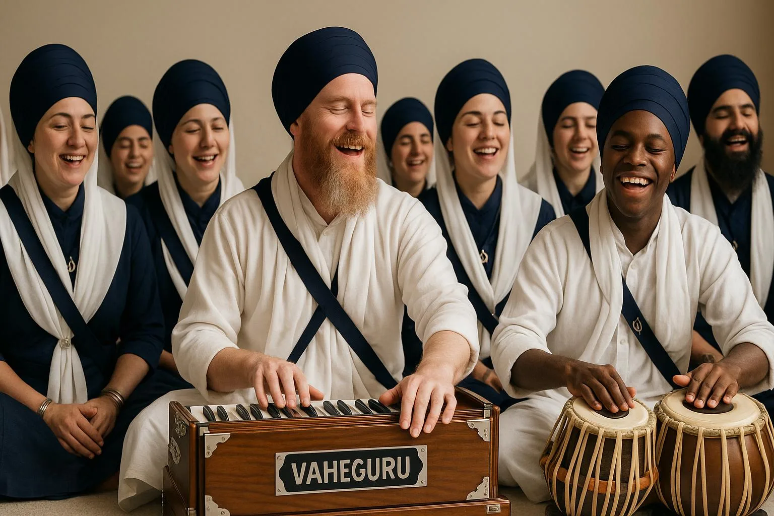 Kirtan Sikh musical worship a medium of connecting the soul to the Sacred Sound of the Divine and elevating ones mind to become with divine love