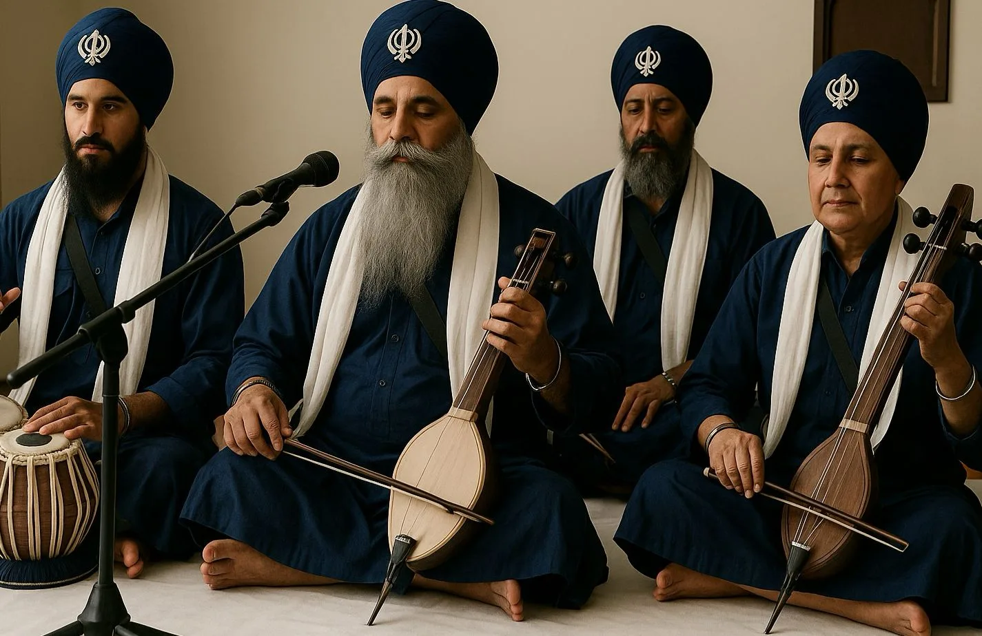 Kirtan the strings to the heart to absorb in the love for the Divine