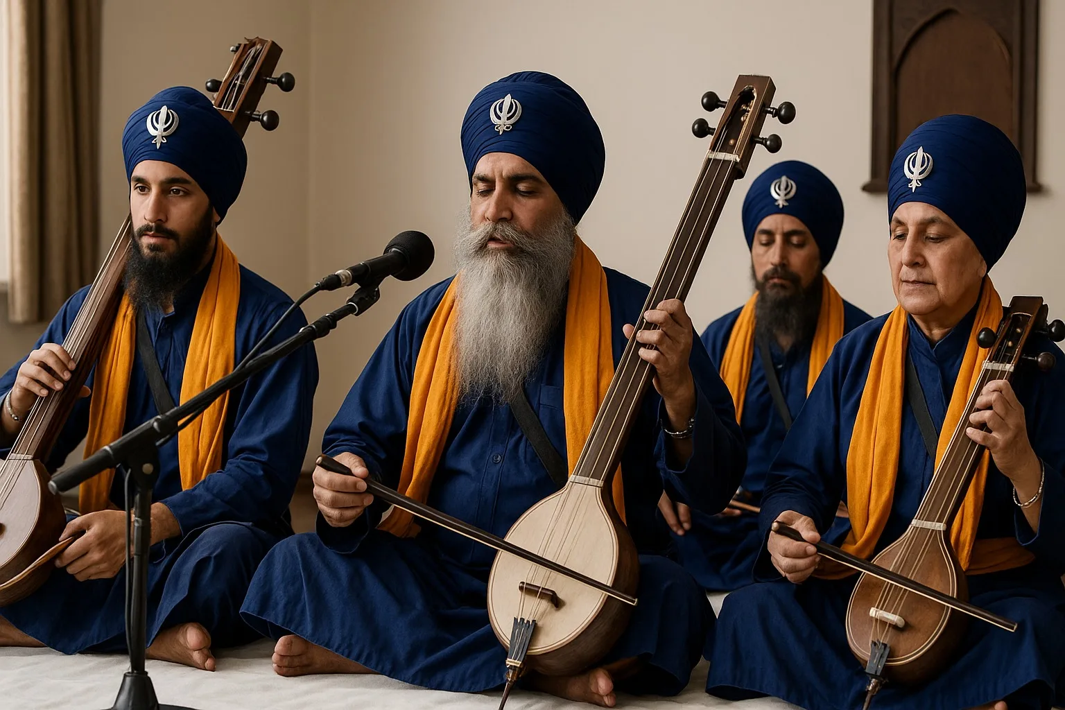 Kirtan the strings to the heart to absorb in the love for the Divine