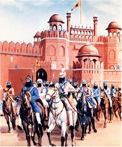 Sardar Baghel Singh conquering Delhi