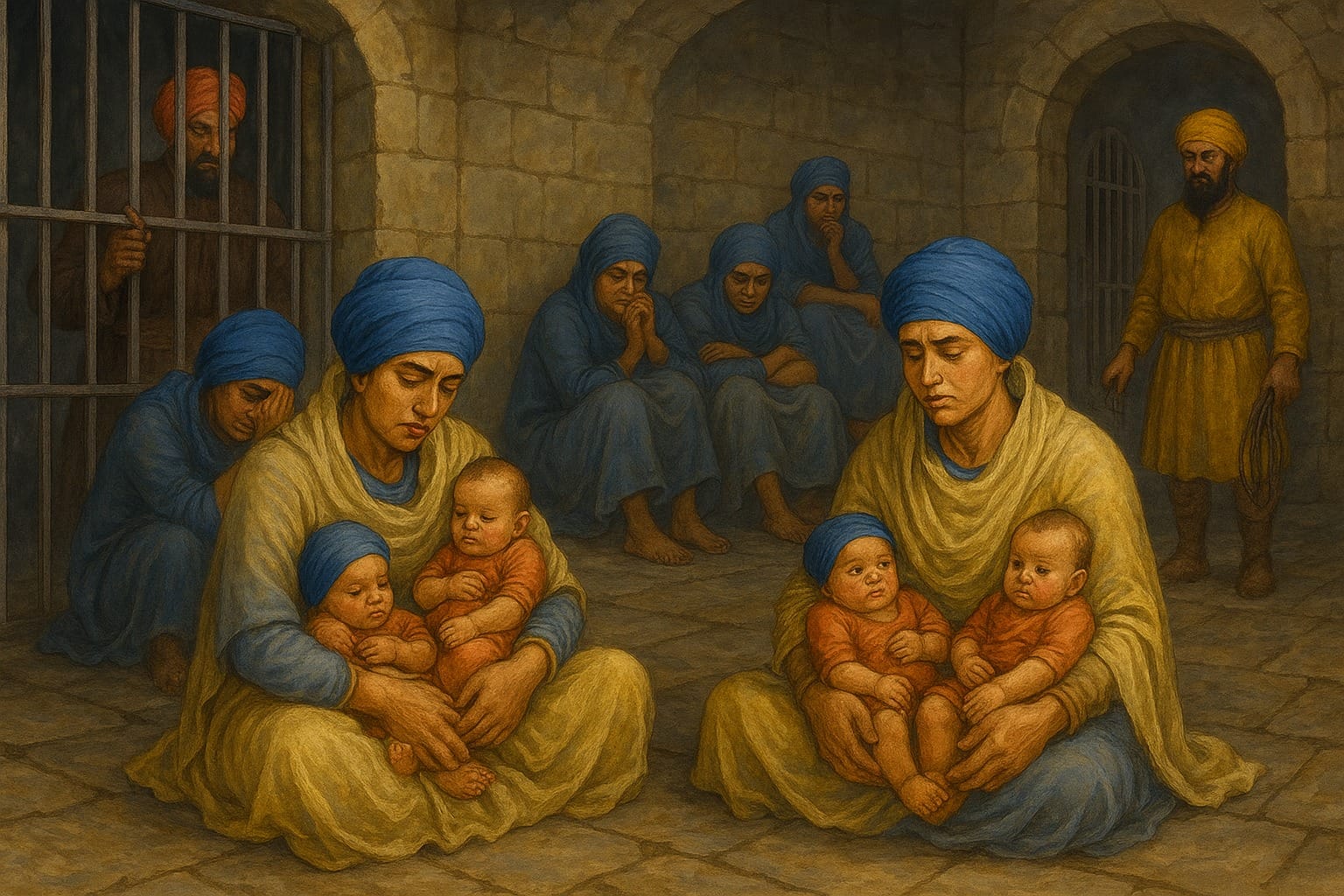 Sikh women held as prisoners in Mir Mannus Jail 1748 1753