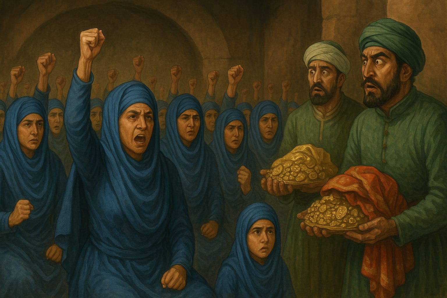 Sikh women in Mir Mannus jail rejecting the offers and greed offered to lure them to converting and accepting Islam with full defiance and Sikh spirit