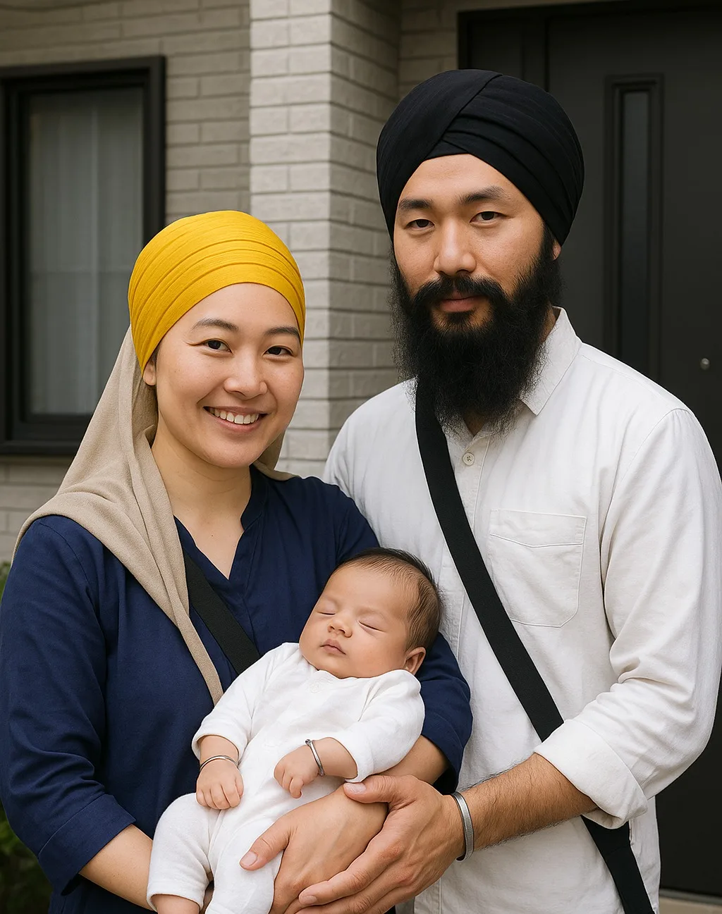 Japanese Sikh family