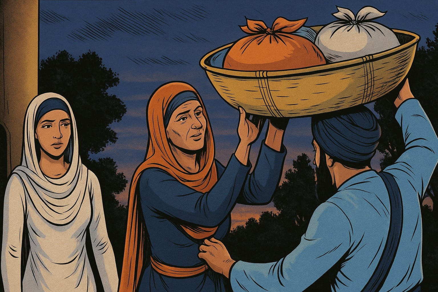 18th century Sikhs sending Langar