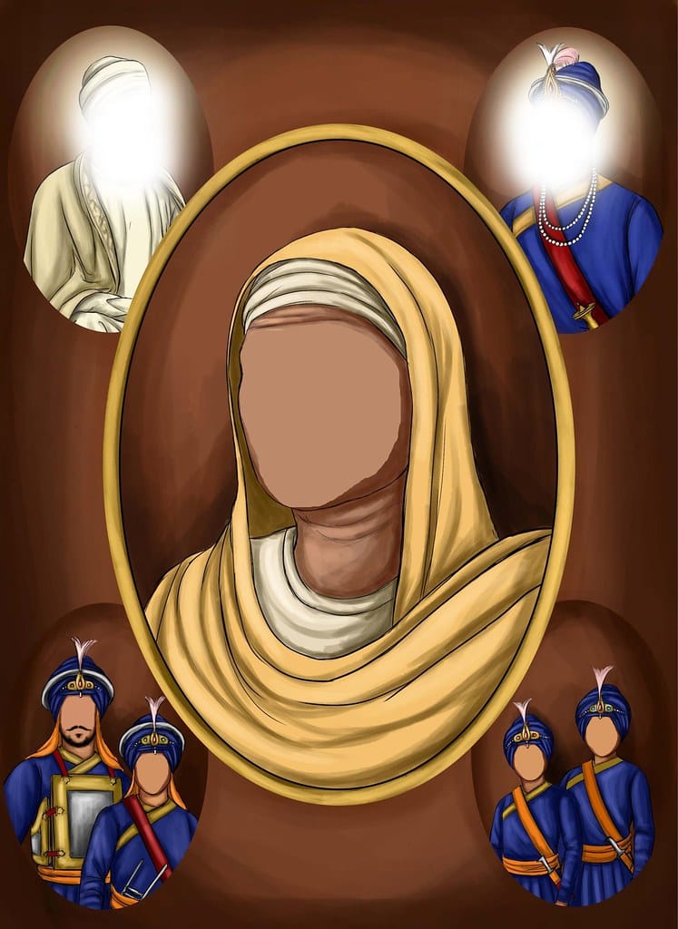 Mata Gujri Ji Mata Gujjar Kaur Ji wife of Guru Teg Bahadur Sahib Ji mother of Guru Gobind Singh Ji and grandmother of Chaar Sahibzaade