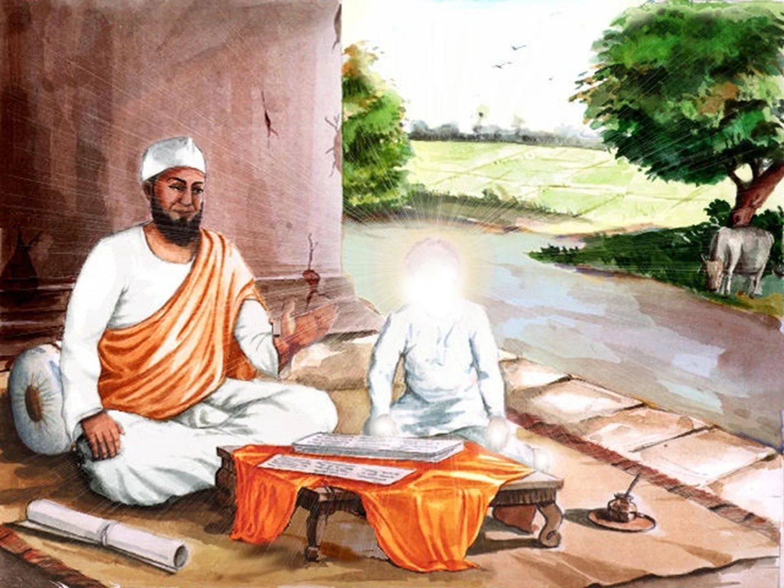 Guru Nanak Dev Ji went to school at the age of 5 for one day