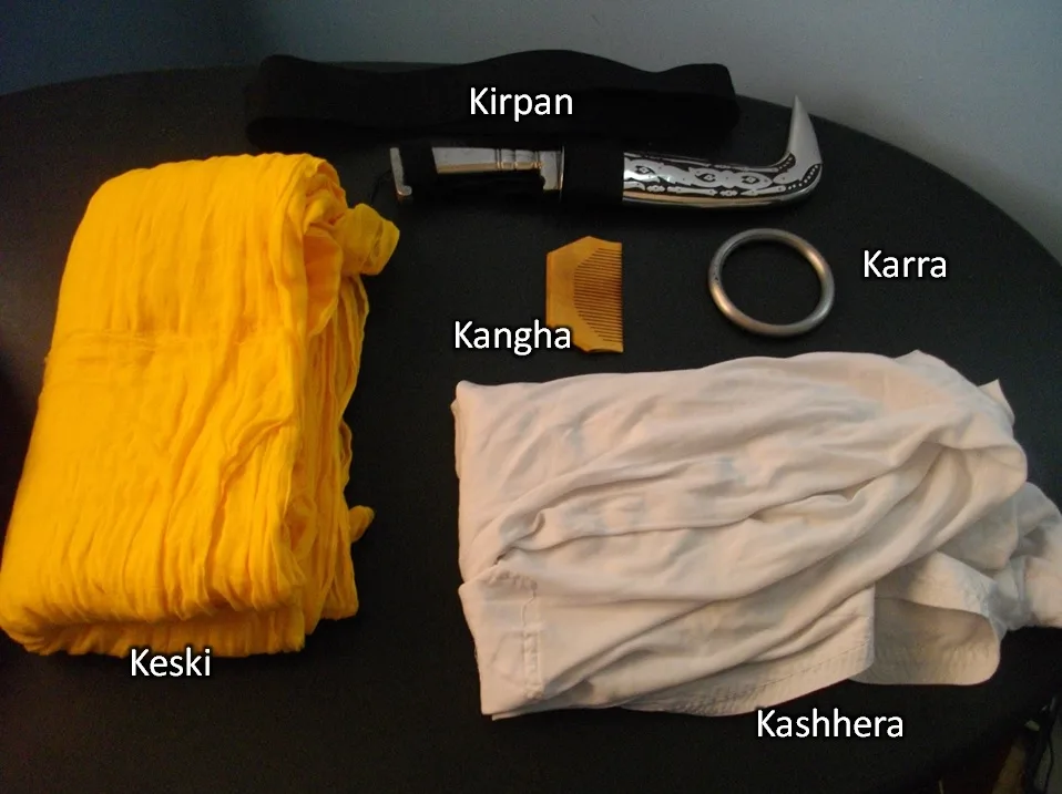 Panj Kakkaar the 5 Ks 5 Articles of Faith that form the Sikh Uniform