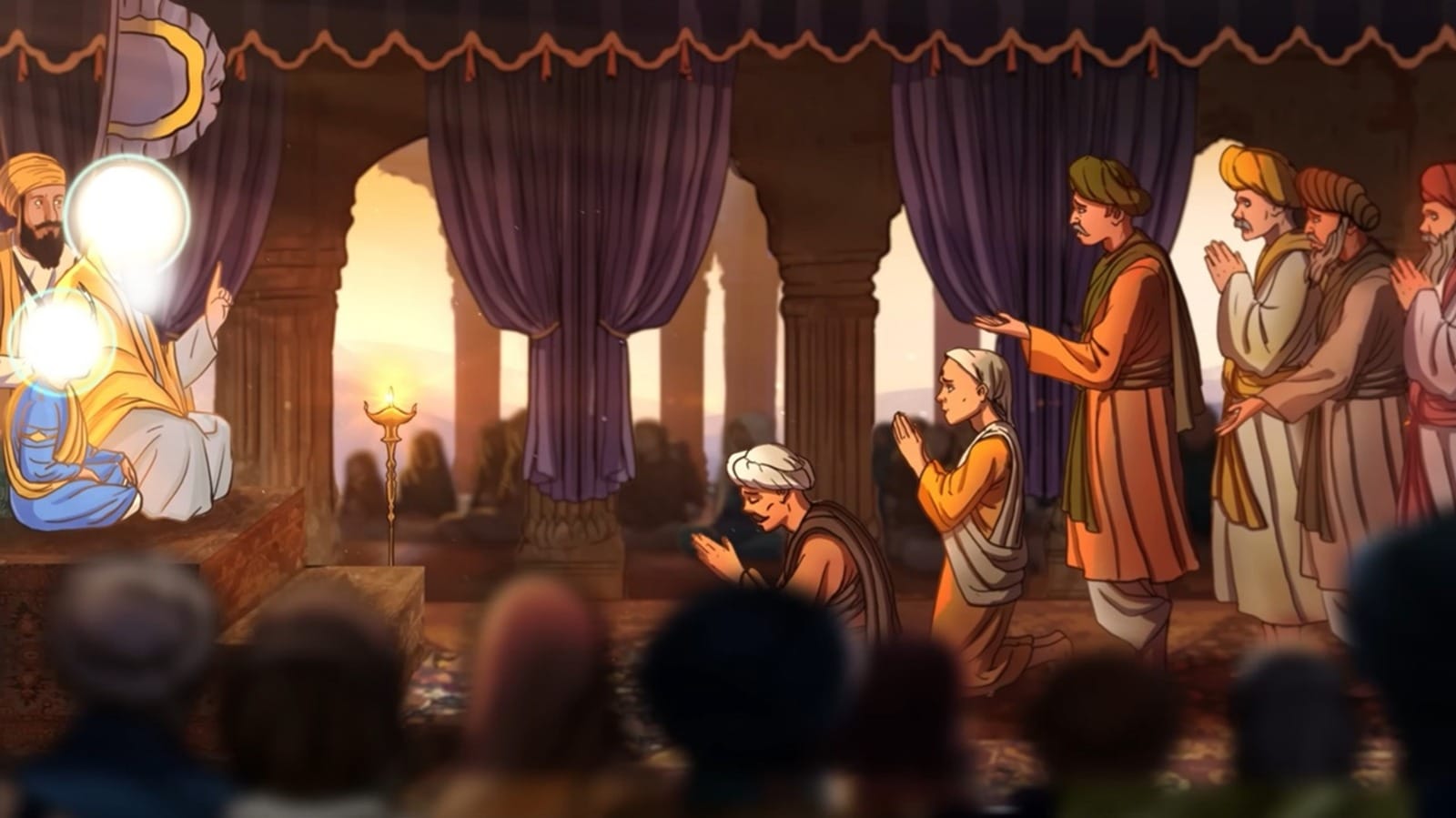 16 Hindu leaders with 500 Brahmins coming to Anandpur Sahib to see Guru Teg Bahadur Sahib Ji