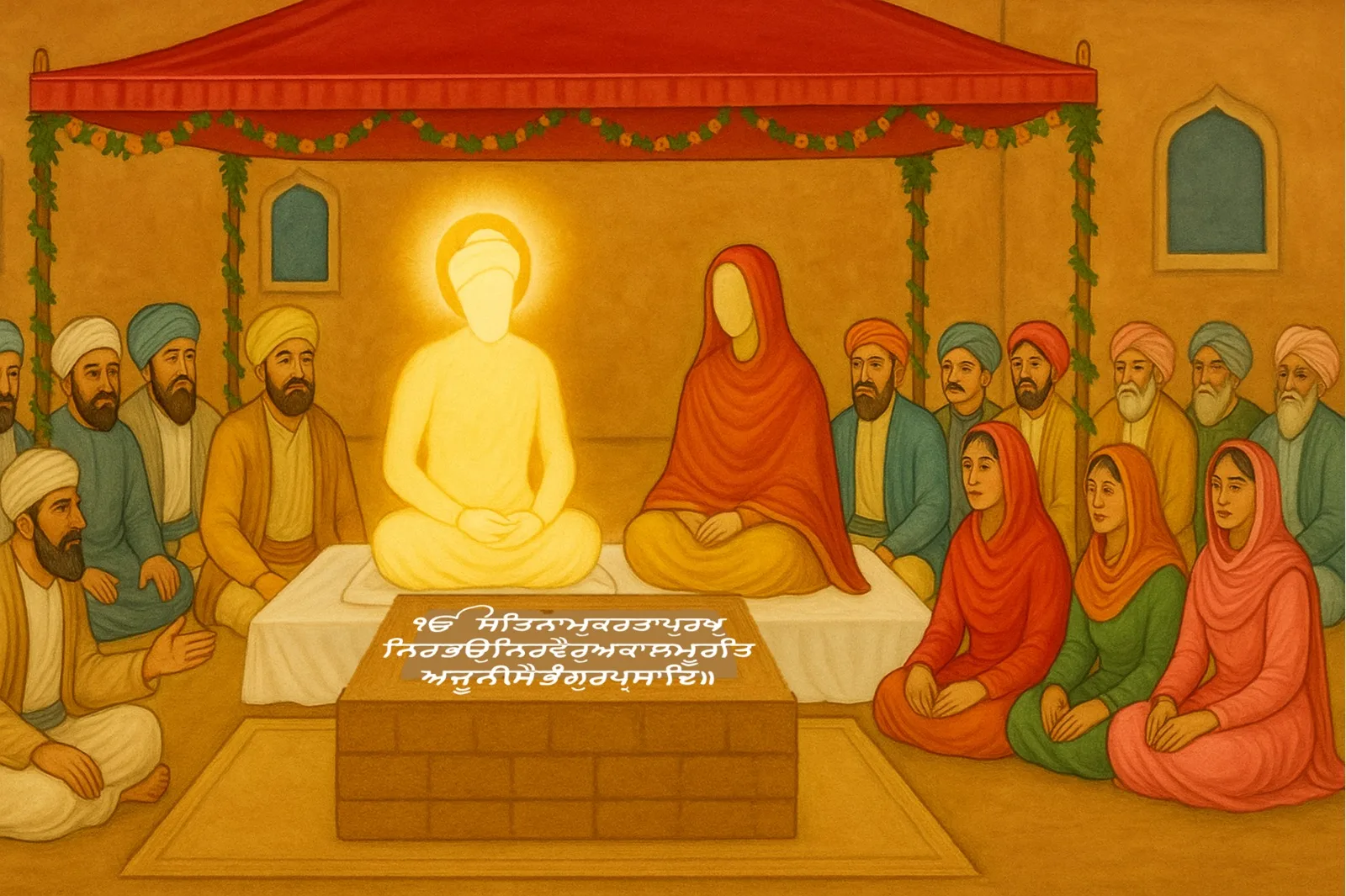 During Guru Nanak Dev Ji's Viaah Purab (marriage day) in Batala, he refused to get married by walking around a fire seven times, and instead got married by walking four times around Gurbani. This enraged the Brahmin Hindu priests at the time.