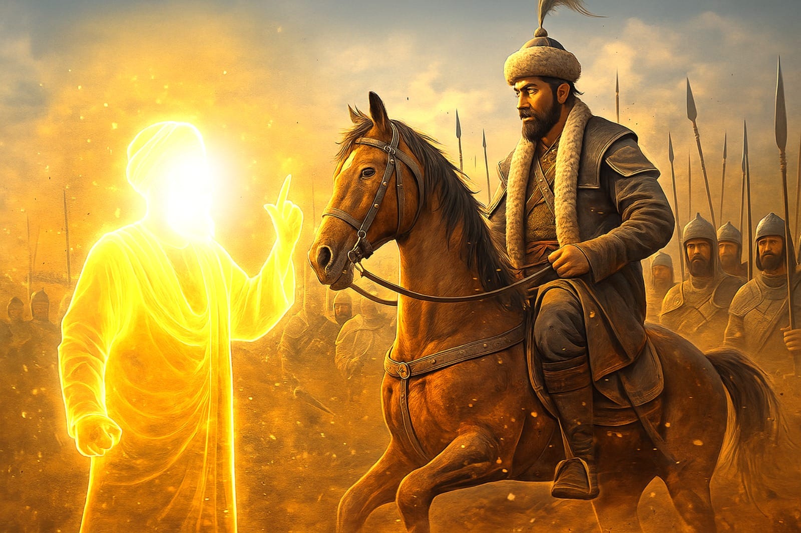 Guru Nanak Dev Ji fearlessly challenging King Babur’s atrocities and tyranny who invaded the Indian subcontinent and Punjab in 1526