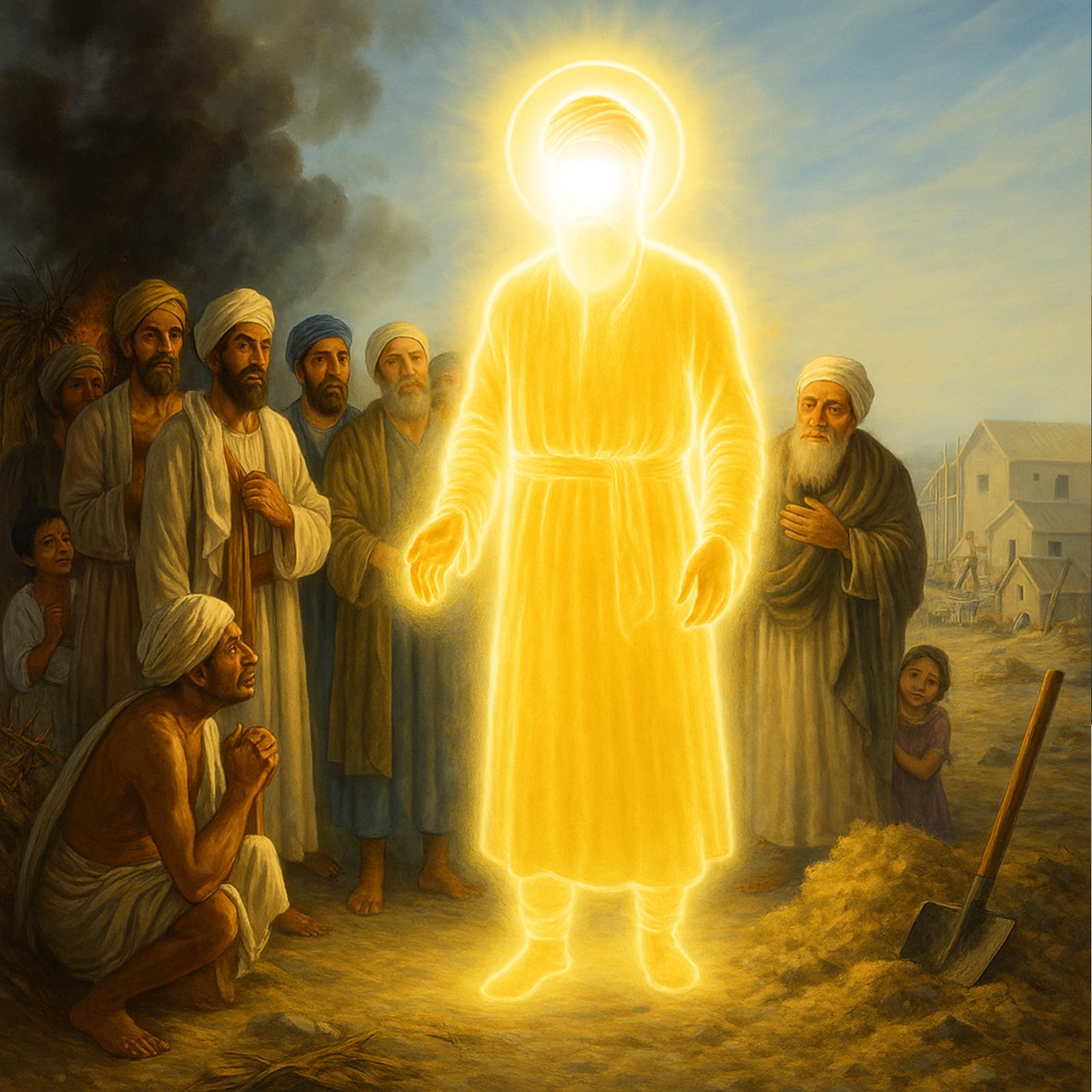 Guru Nanak Dev Ji uplifting poor communities with regenerating slum areas