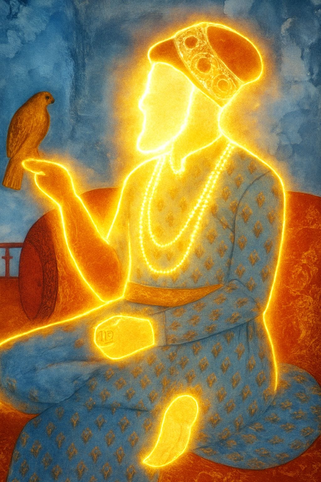 Guru Teg Bahadur Sahib Ji Ninth Nanak portrait depiction