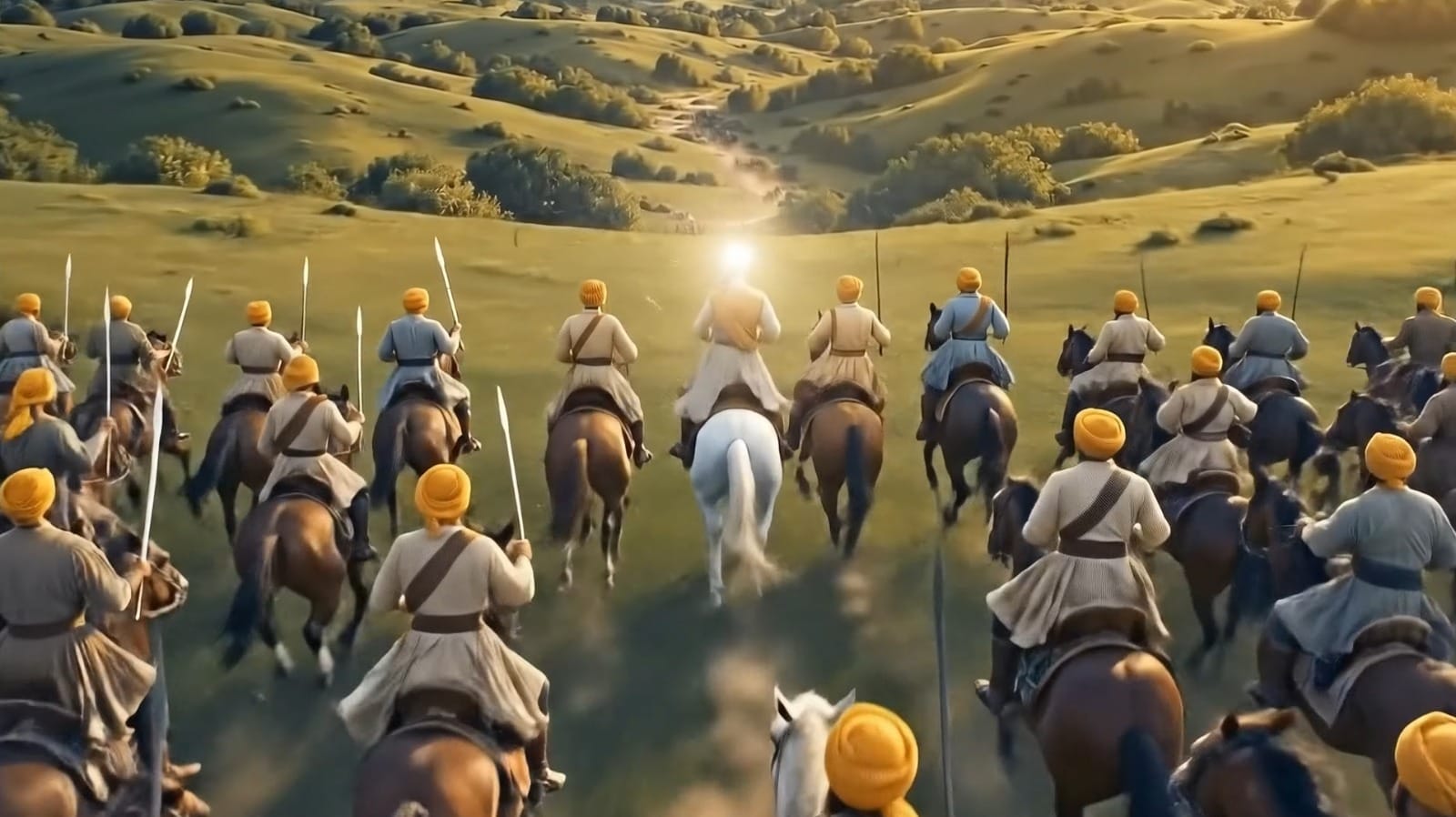 Guru Teg Bahadur Sahib Ji travelling from Anandpur Sahib to Delhi on 12th July 1675