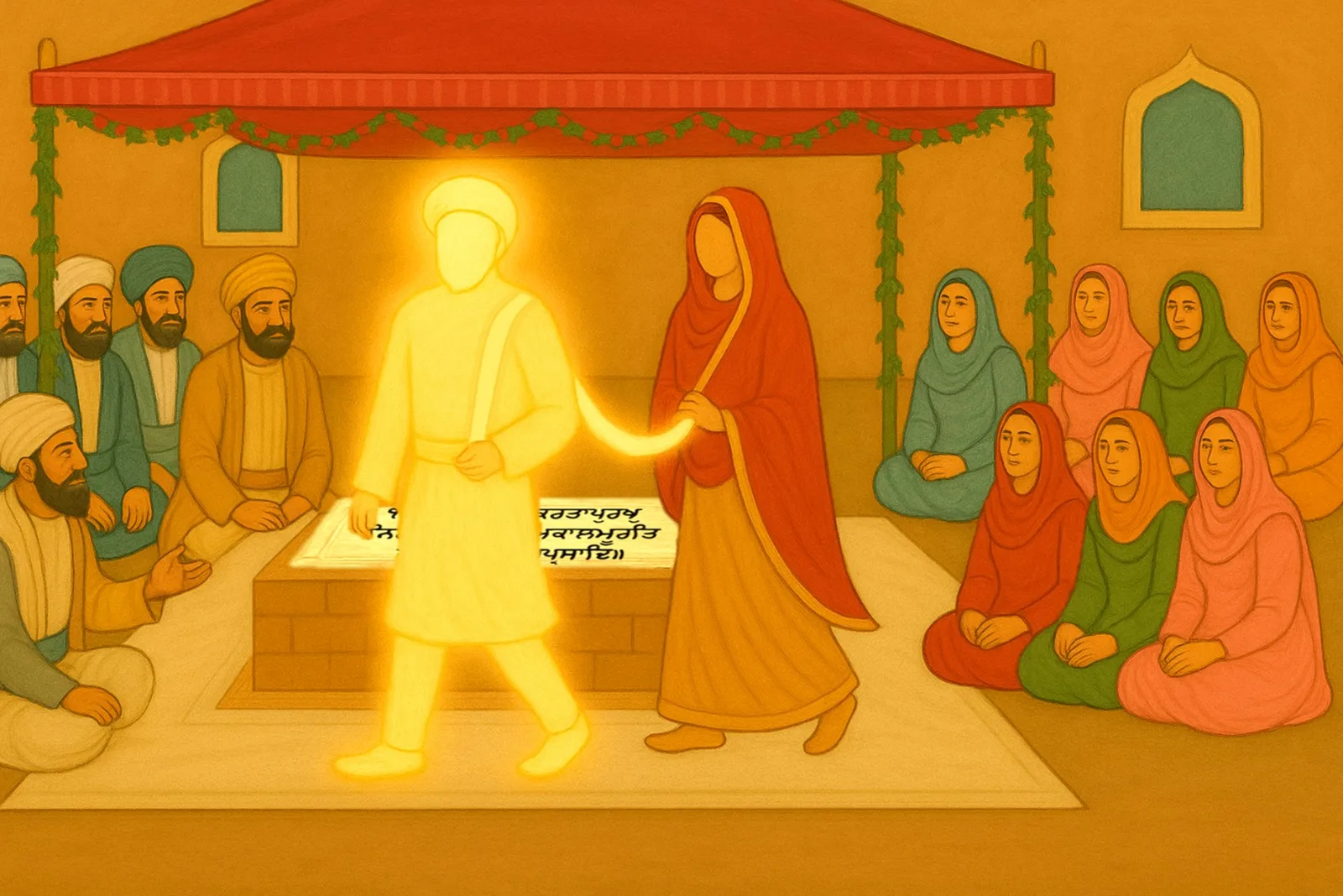 Viaah Purab marriage ceremony of Guru Nanak Dev Ji and Mata Sulakhani Ji