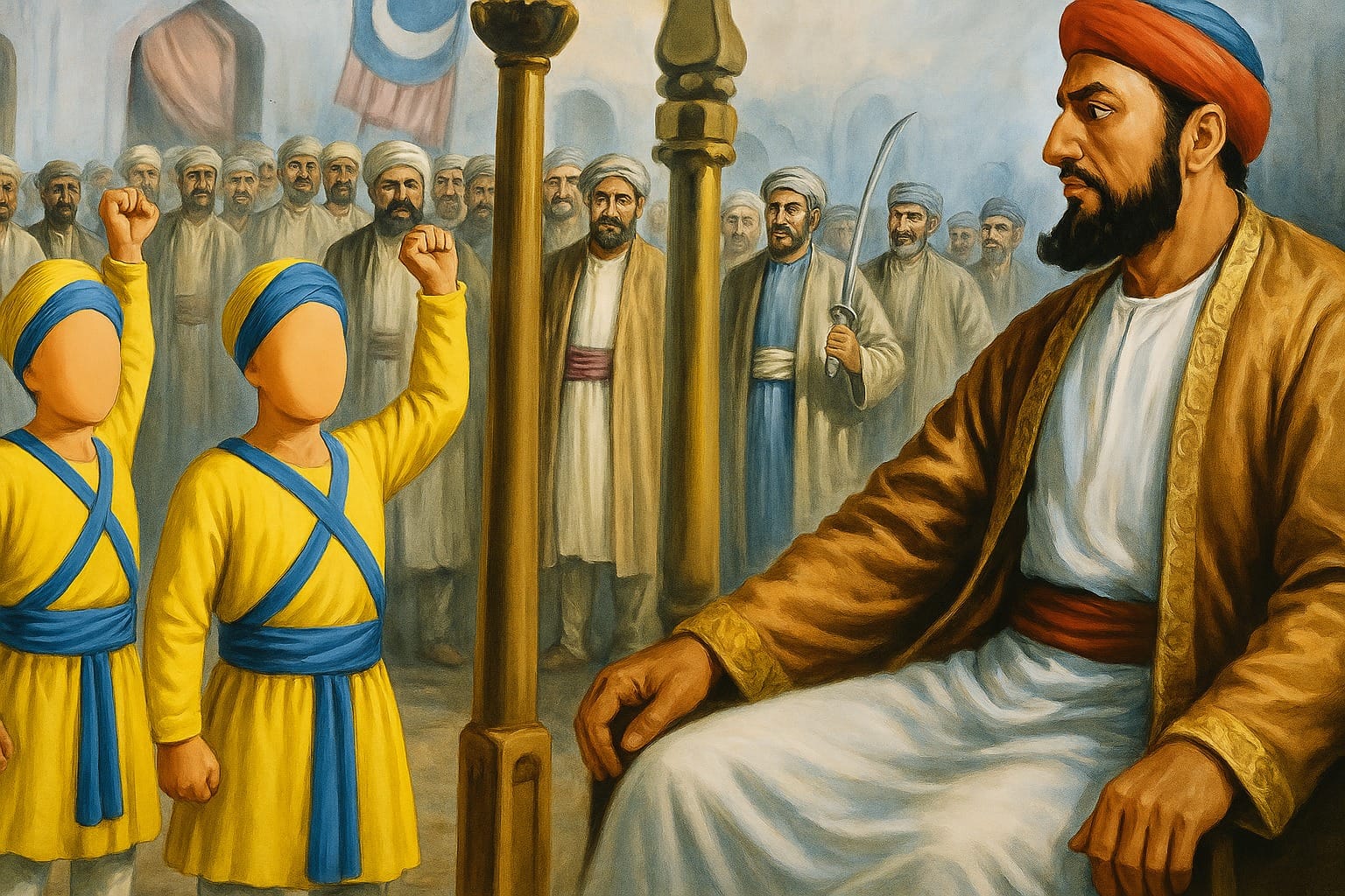 The younger Sahibzadas — defiant and courageous in the court of Wazir Khan in Sirhind