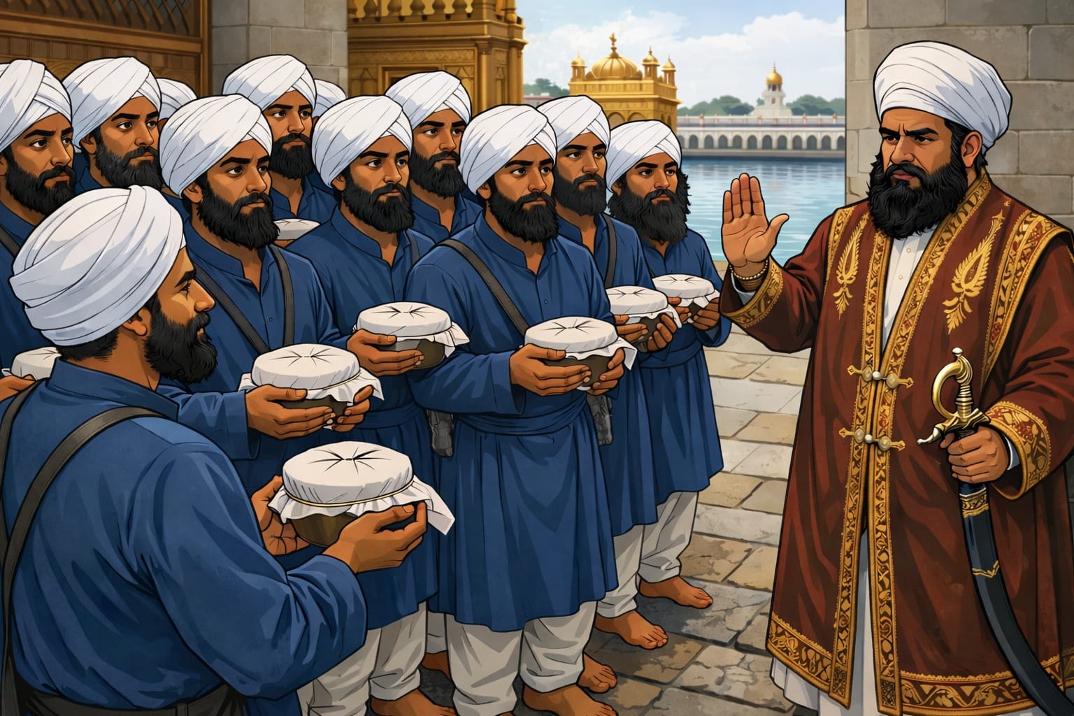 on 12th october 1920 the british payroll pujari priests of sri darbar sahib amritsar refused to take the karah parshaad offerings of khalsa college students