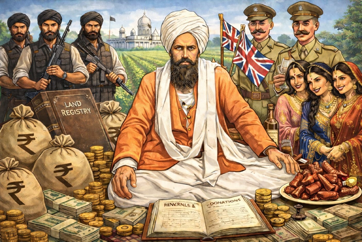 the corrupt mahant narain das was the manager of sri nankana from 1917 to 1921