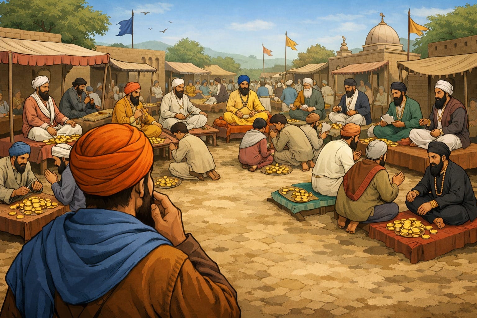 Bhai Makhan Shah Ji visiting Baba Bakala and finding imposters before discovering Guru Tegh Bahadur Ji