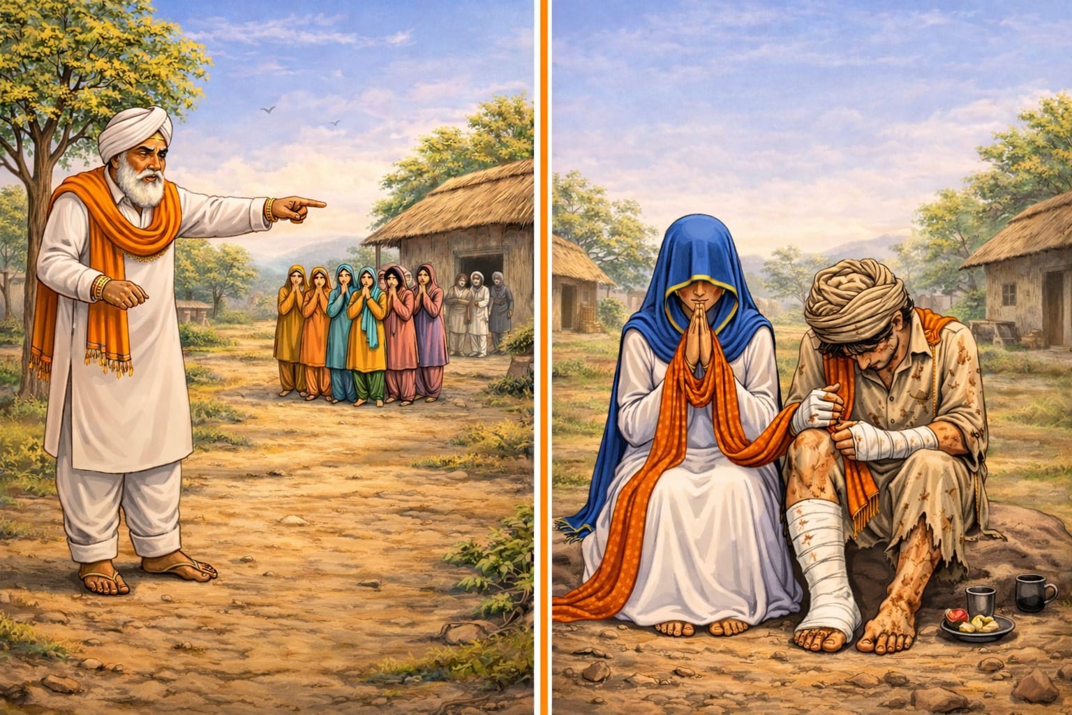 Bibi Rajni, one of 7 sisters who was married off by her father to a leper