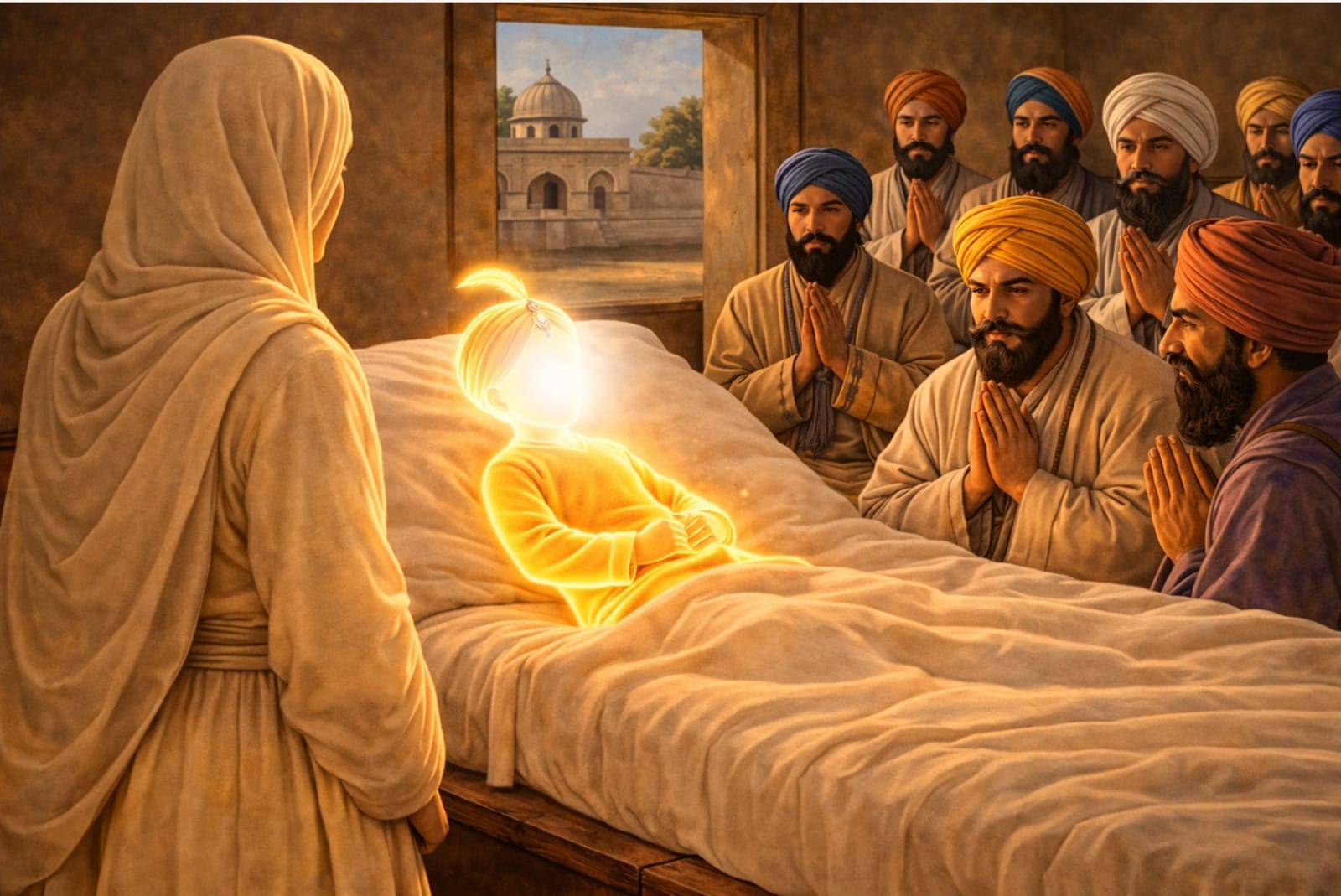 On Vaisakhi 1664, Guru Harkrishan Sahib Ji announced Guru Tegh Bahadur Sahib Ji as the next Guru in Bakala