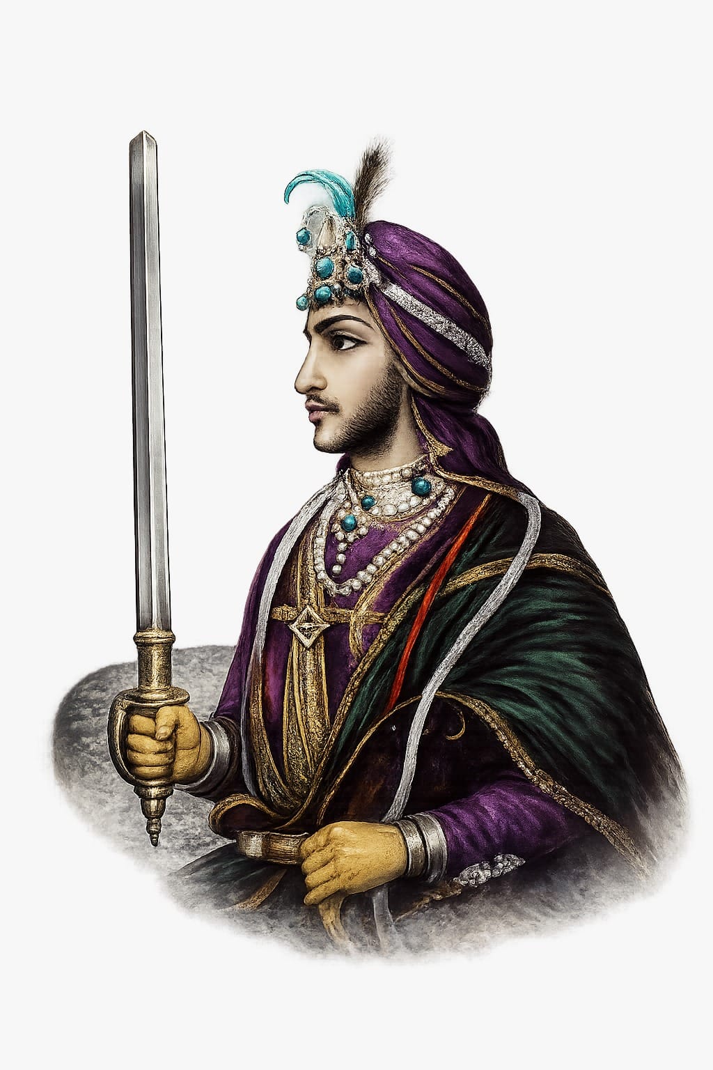 Kanwar Nau Nihal Singh 1821 – 1840 son of Maharaja Kharak Singh